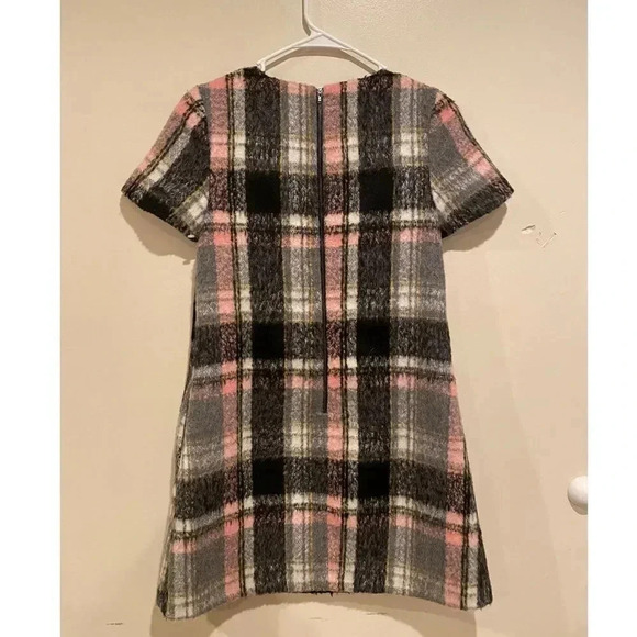 LINE & DOT | Anthropologie frontier plaid dress in black and pink - Picture 4 of 6
